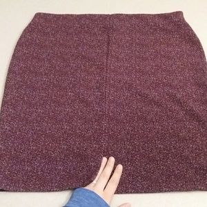Burgundy pencil skirt